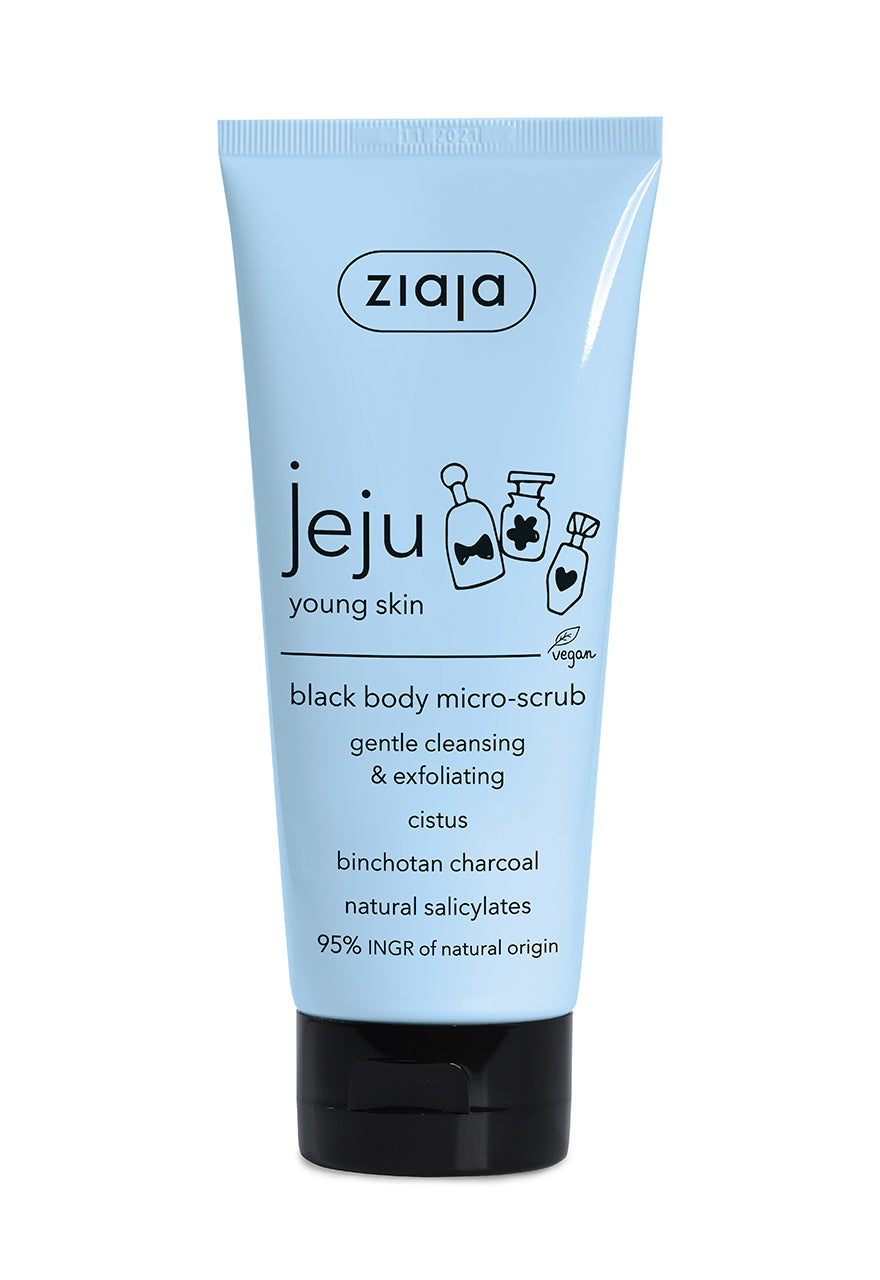 ZIAJA JEJU BLACK MICRO-SCRUB & BODY WASH 200 ml