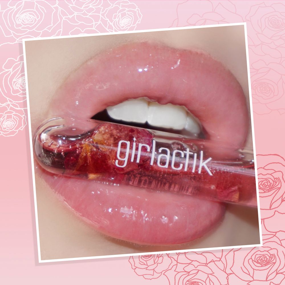 Girlactik Rose Oil Clear Petal Gloss